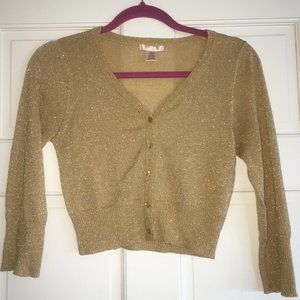 Sparkly gold sweater!